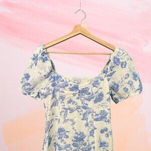 & Other Stories - Puff Sleeve Linen Midi Dress - *Never worn*